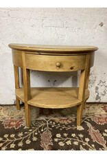 Pine Demi Lune End Tables