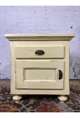 Yellow Italian Single Drawer Wood Nightstand
