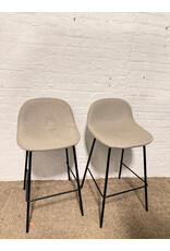 Modern Grey Counter Stool