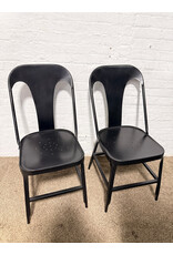 POTTERY BARN Pottery Barn Maxx Metal Dining Chair in Black