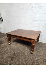 Naomi Gale Wooden Low Rolling Coffee Table