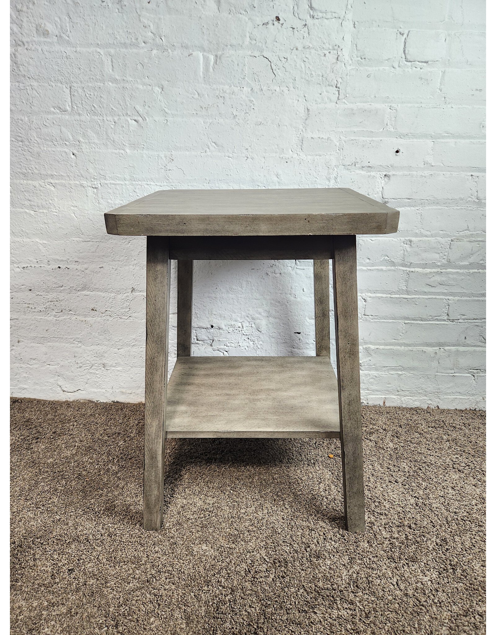 Williams Sonoma Wooden 2-tier Side Table