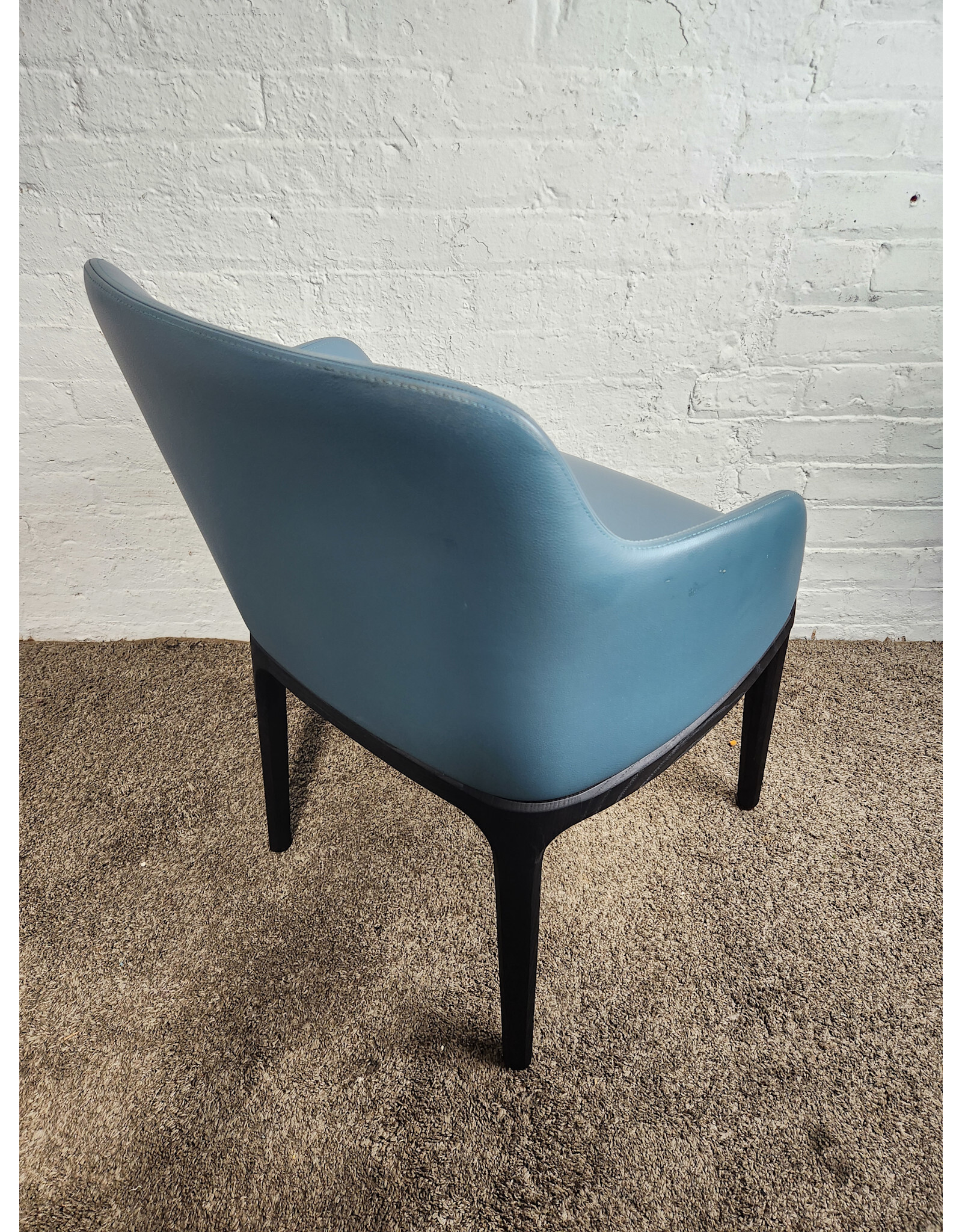 Poliform Blue Upholstered Dining Chair