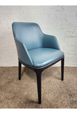 Poliform Blue Upholstered Dining Chair