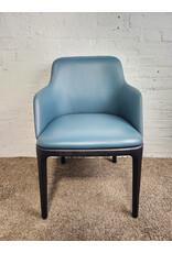 Poliform Blue Upholstered Dining Chair
