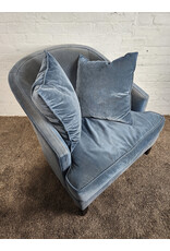 Blue Velvet Armchair