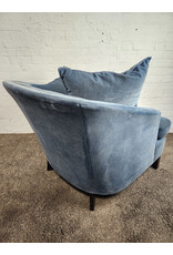 Blue Velvet Armchair