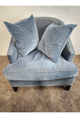 Blue Velvet Armchair