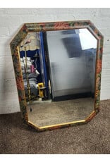 Floral Design Octogonal Hanging Mirror