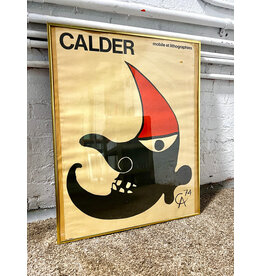 Alexander Calder: Mobile et Lithographies, framed vintage exhibition poster