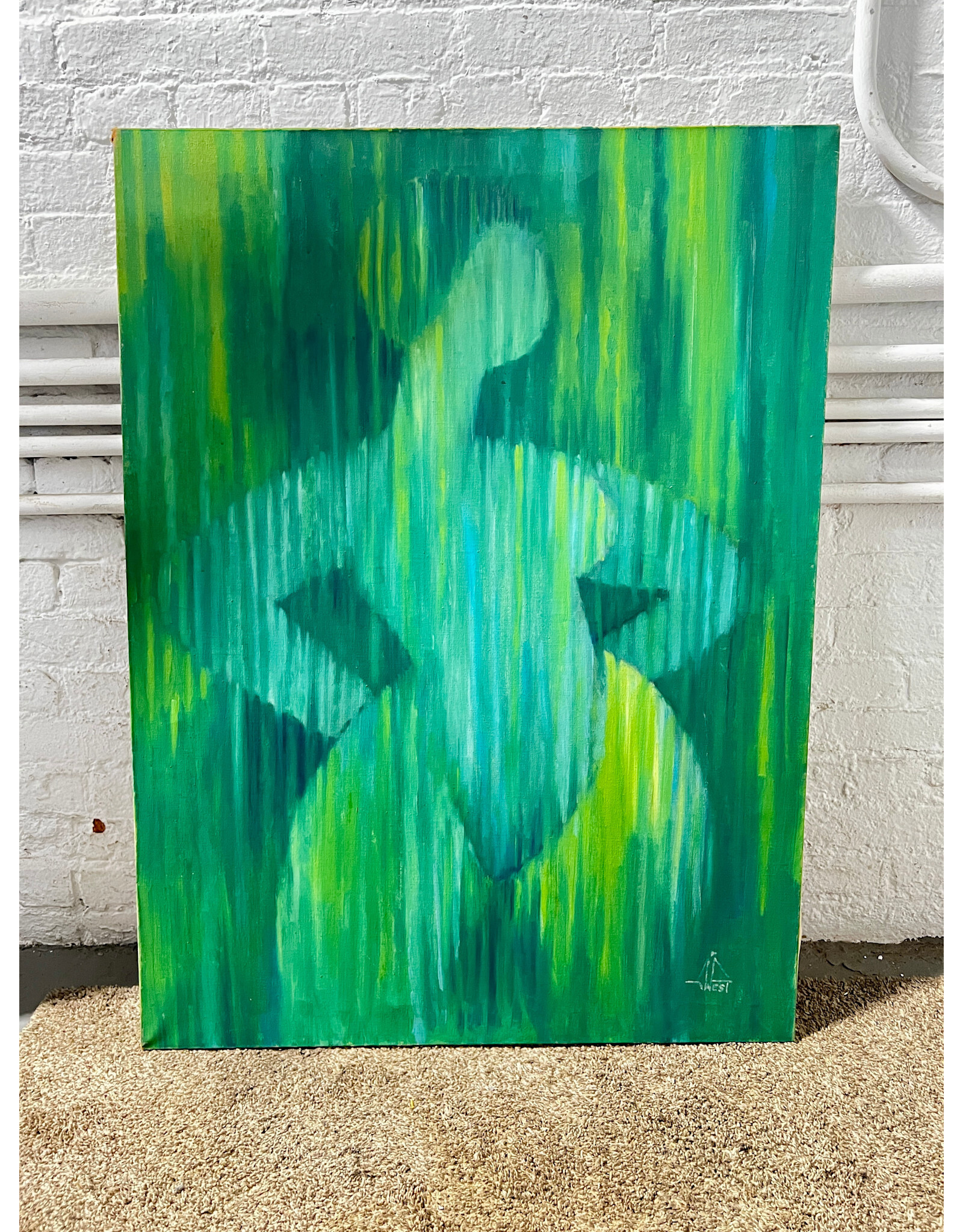 Lady Lady, oil on canvas, sgnd West