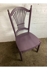 Purple Farmhouse Style Wood Chair