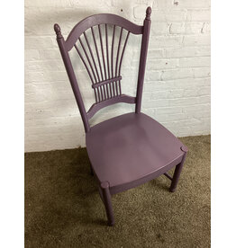 Purple Farmhouse Style Wood Chair