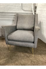 West Elm Carlo Mid-Century Chair Metal Legs