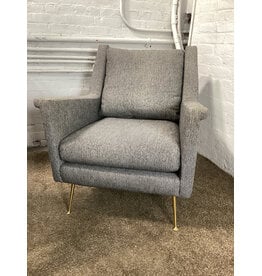West Elm Carlo Mid-Century Chair Metal Legs