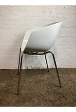 Italian Sintesi Orbit Large White Dining Chair