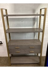 4-Tier Bookshelf with Drawers