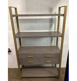 4-Tier Bookshelf with Drawers
