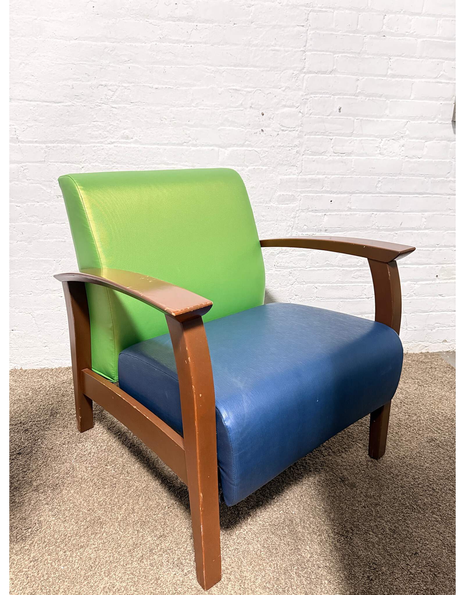 Green & Blue Lounge Chair