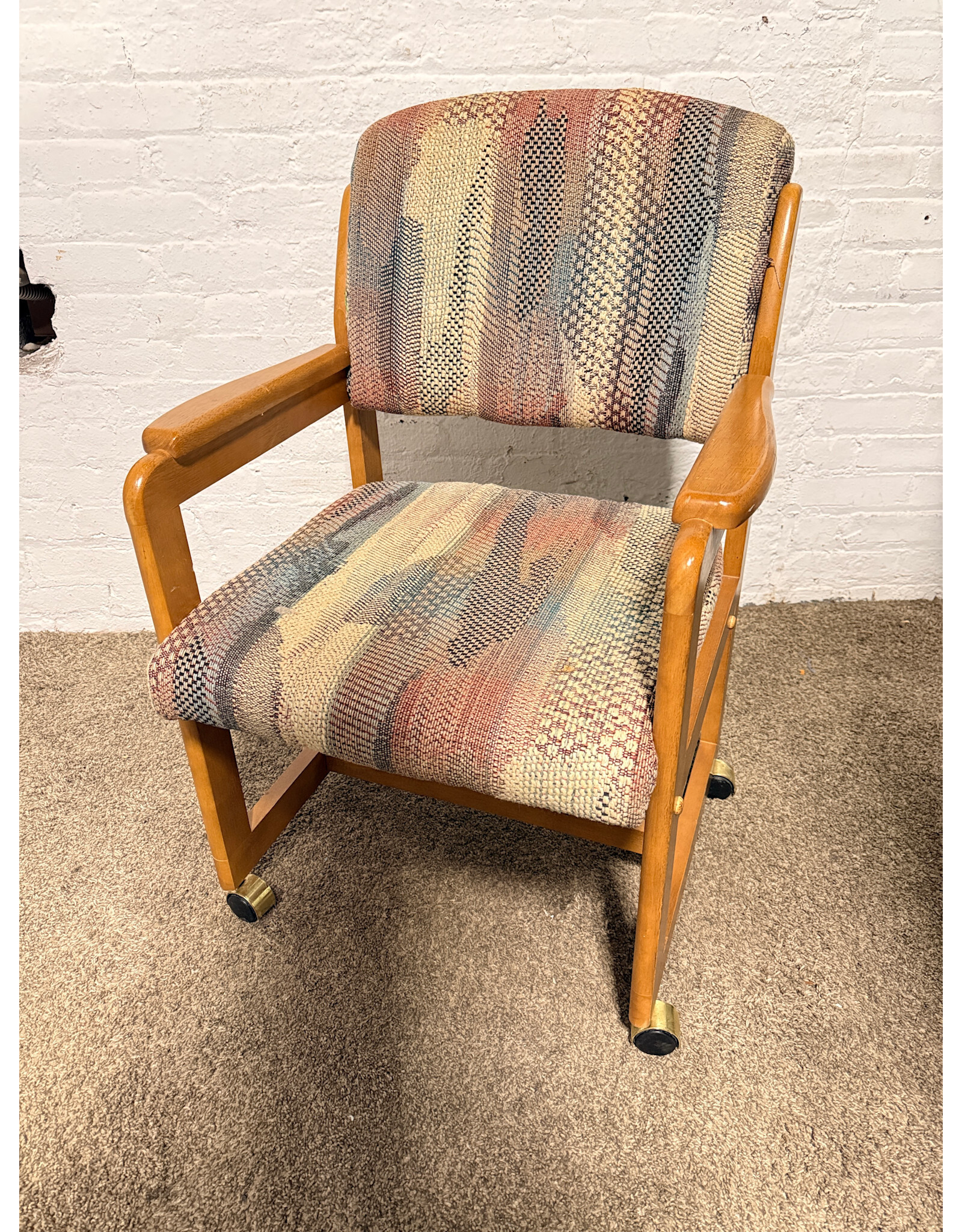 Rolling Dining Room Chair