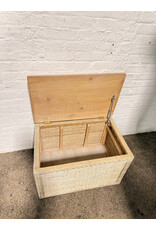 Woven Wicker Storage Trunk