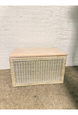Woven Wicker Storage Trunk