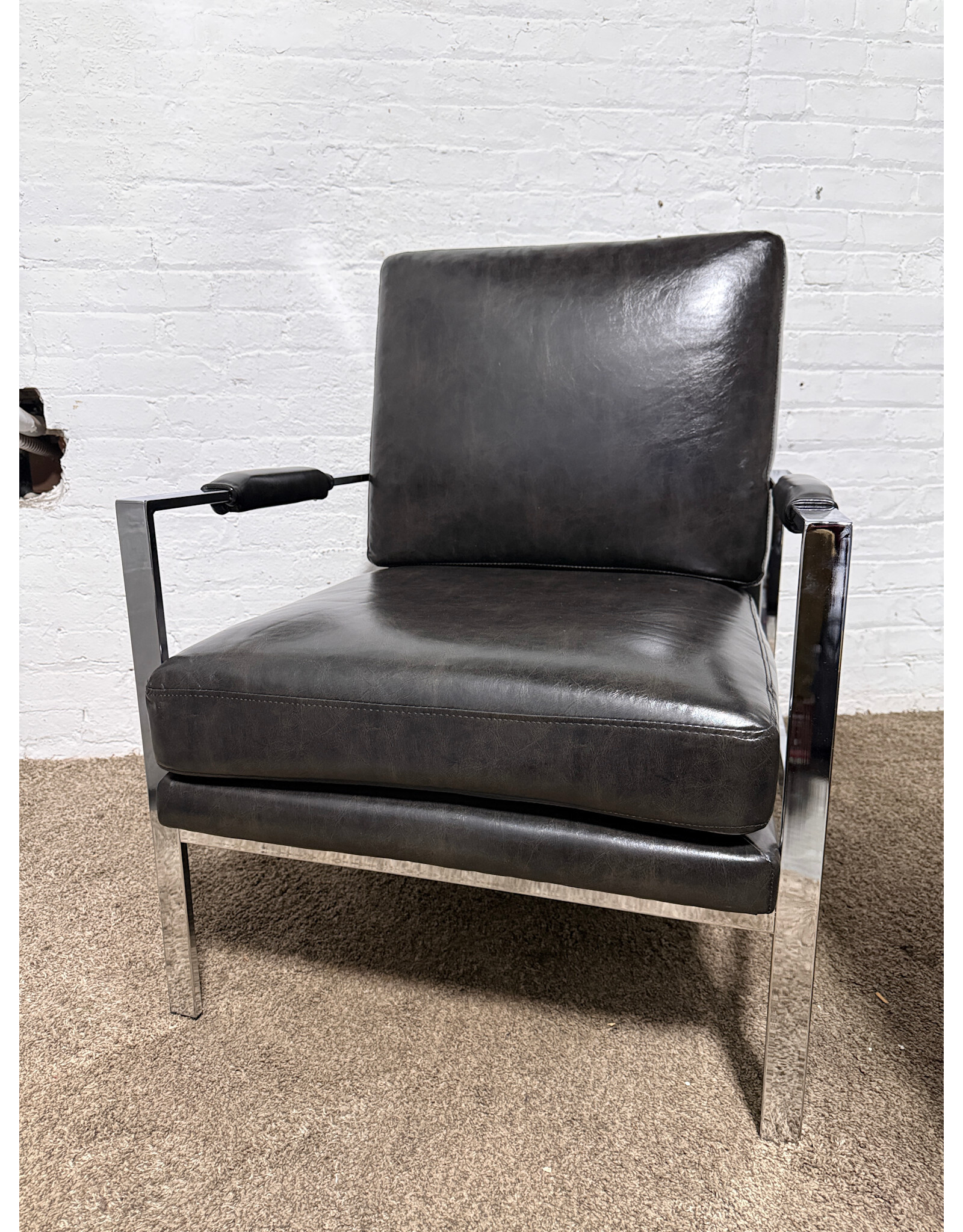 Ashley Leather Accent Lounge Chair