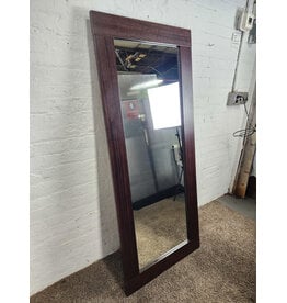 Rectangular Wooden Frame Hanging Mirror
