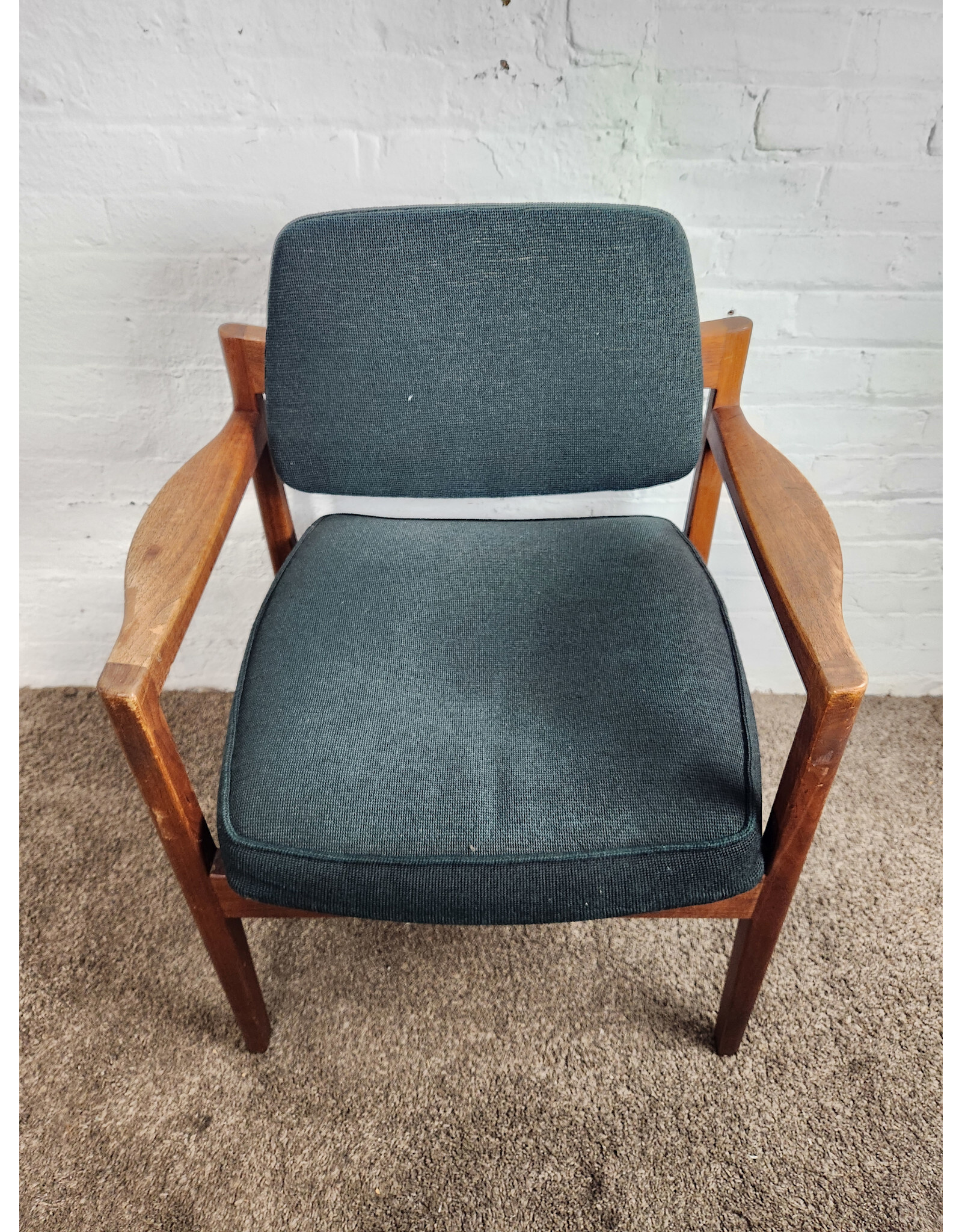 Vintage Jens Risom Style Upholstered Chair