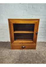 Vintage Wooden Mounted Storage Cabinet