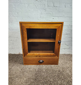 Vintage Wooden Mounted Storage Cabinet