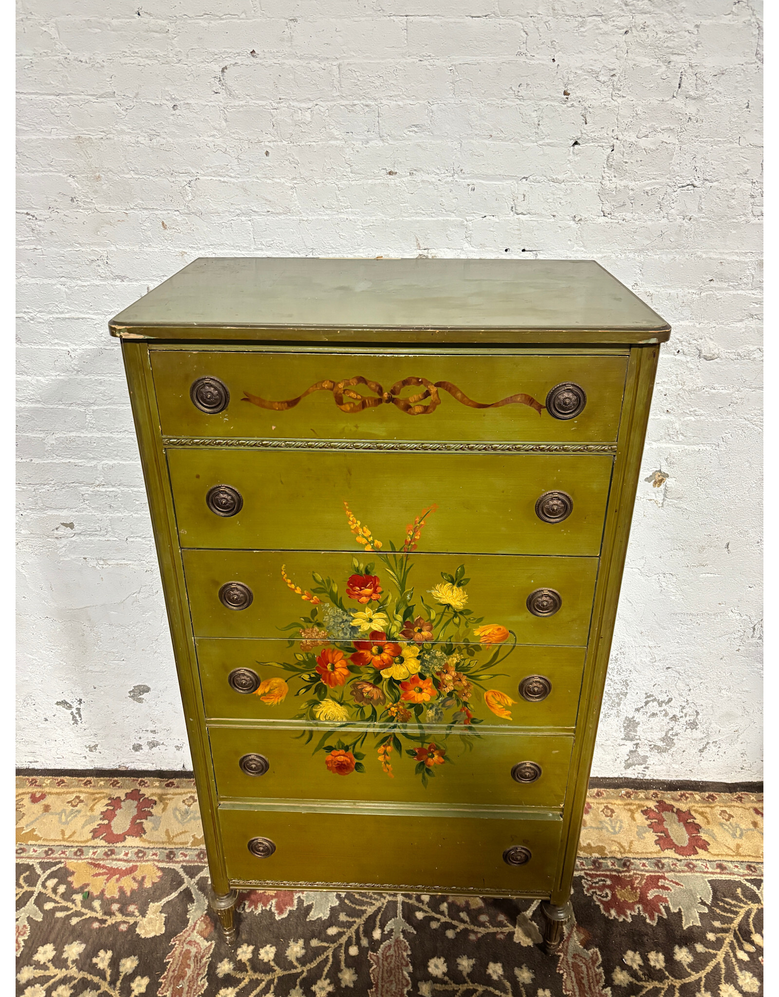 Hand Painted Shabby Chic Tall Boy