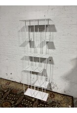 White Metal Bookcase