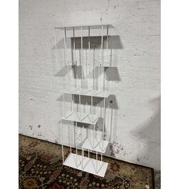 White Metal Bookcase