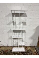 White Metal Bookcase