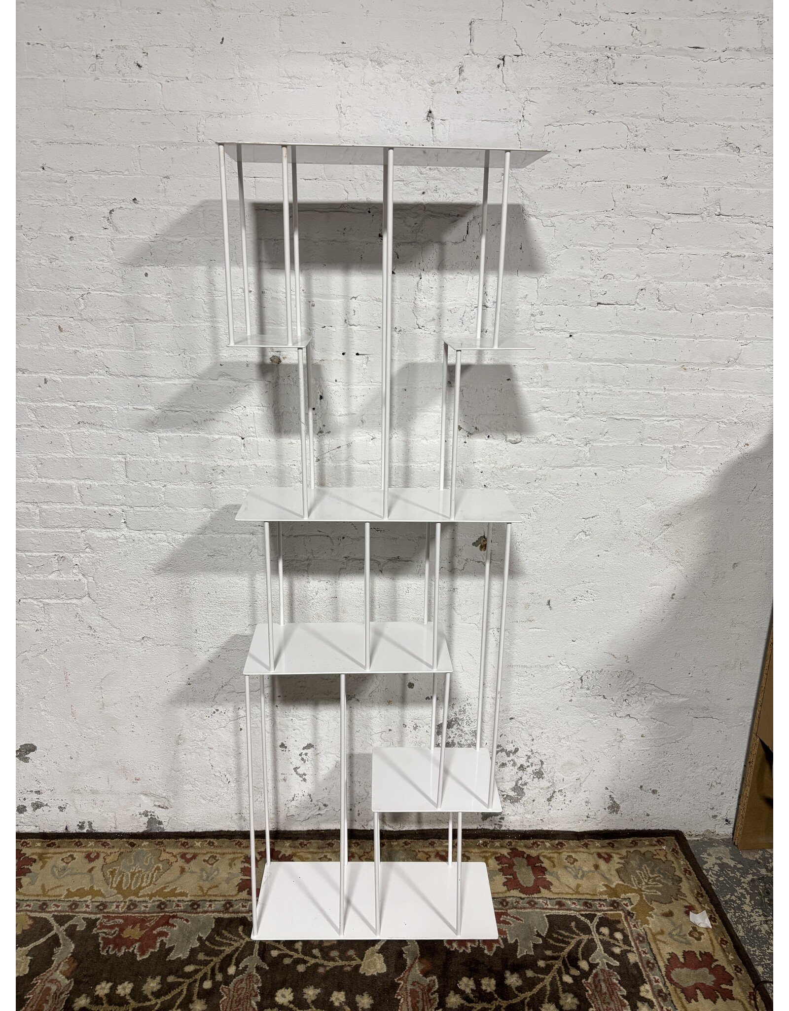 White Metal Bookcase