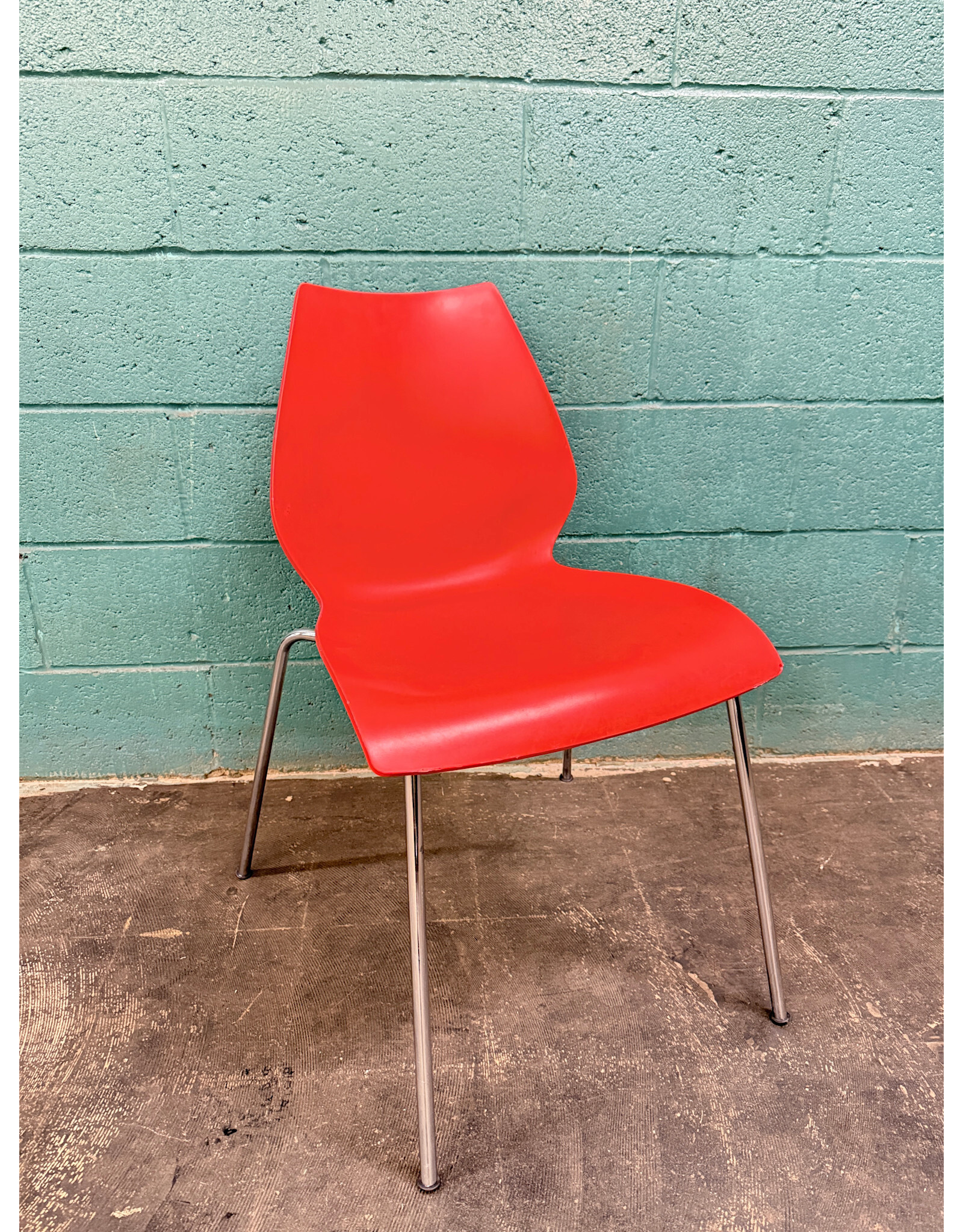 Kartell Kartell Maui Chair in Red, Designed by Vico Magistretti