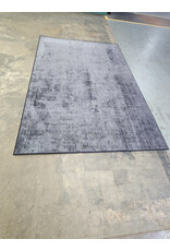 Gray and White Chevron Pattern Area Rug