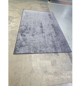 Gray and White Chevron Pattern Area Rug