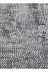 Gray and White Chevron Pattern Area Rug