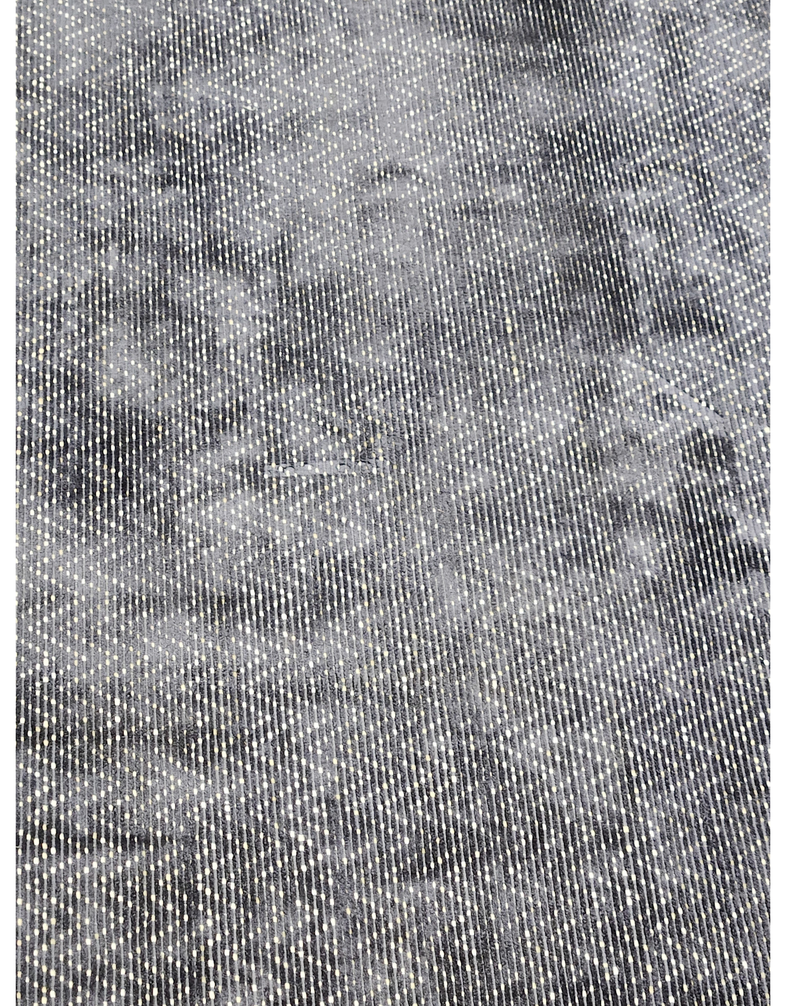 Gray and White Chevron Pattern Area Rug