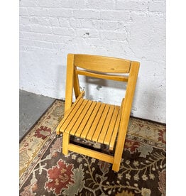 Wood Slatted Folding Chairs