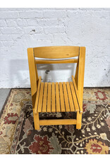 Wood Slatted Folding Chairs