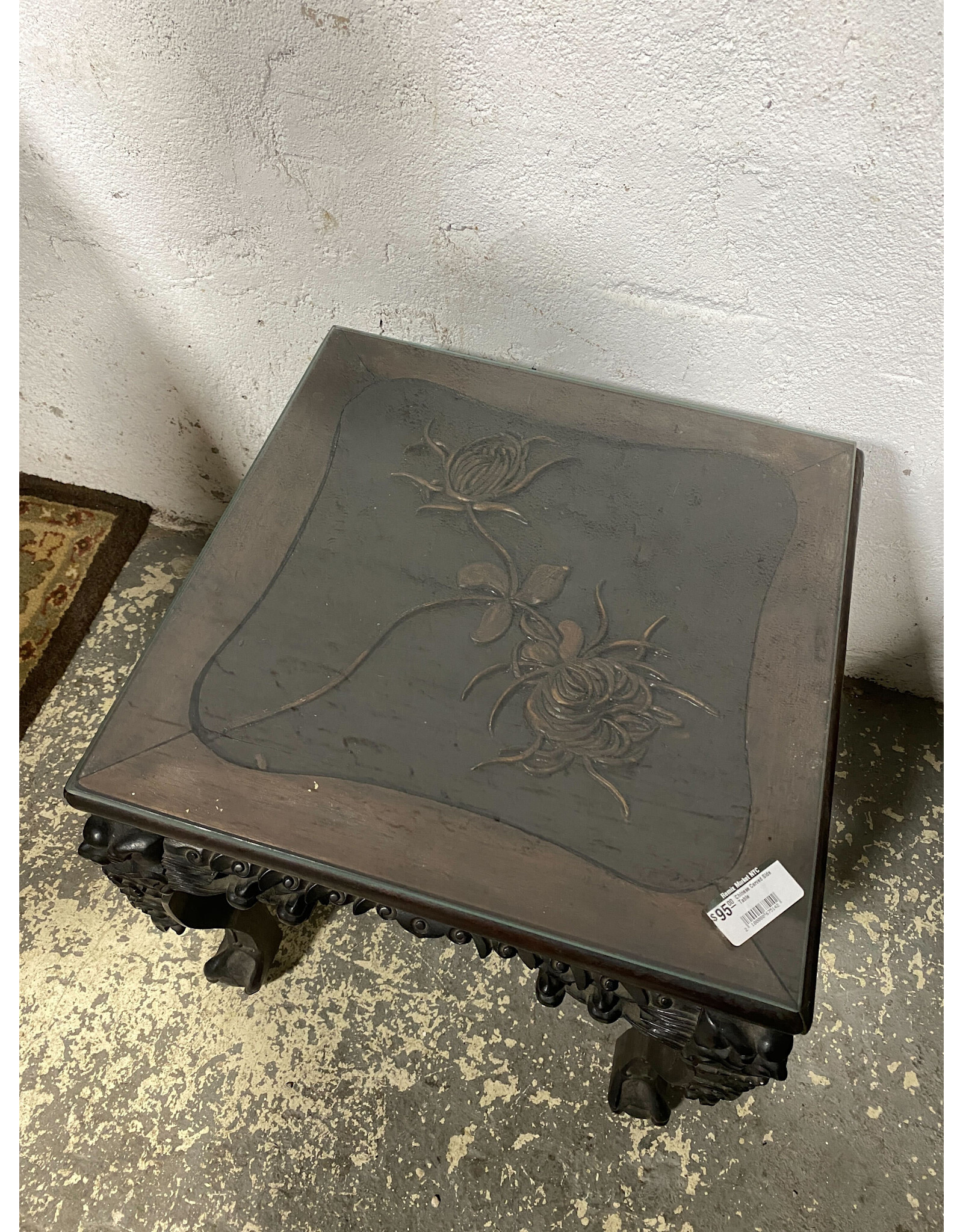 Chinese Carved Side Table