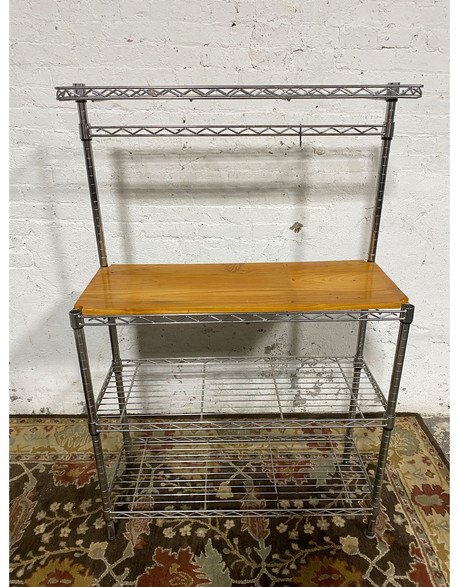 Metal & Wood Bakers Rack