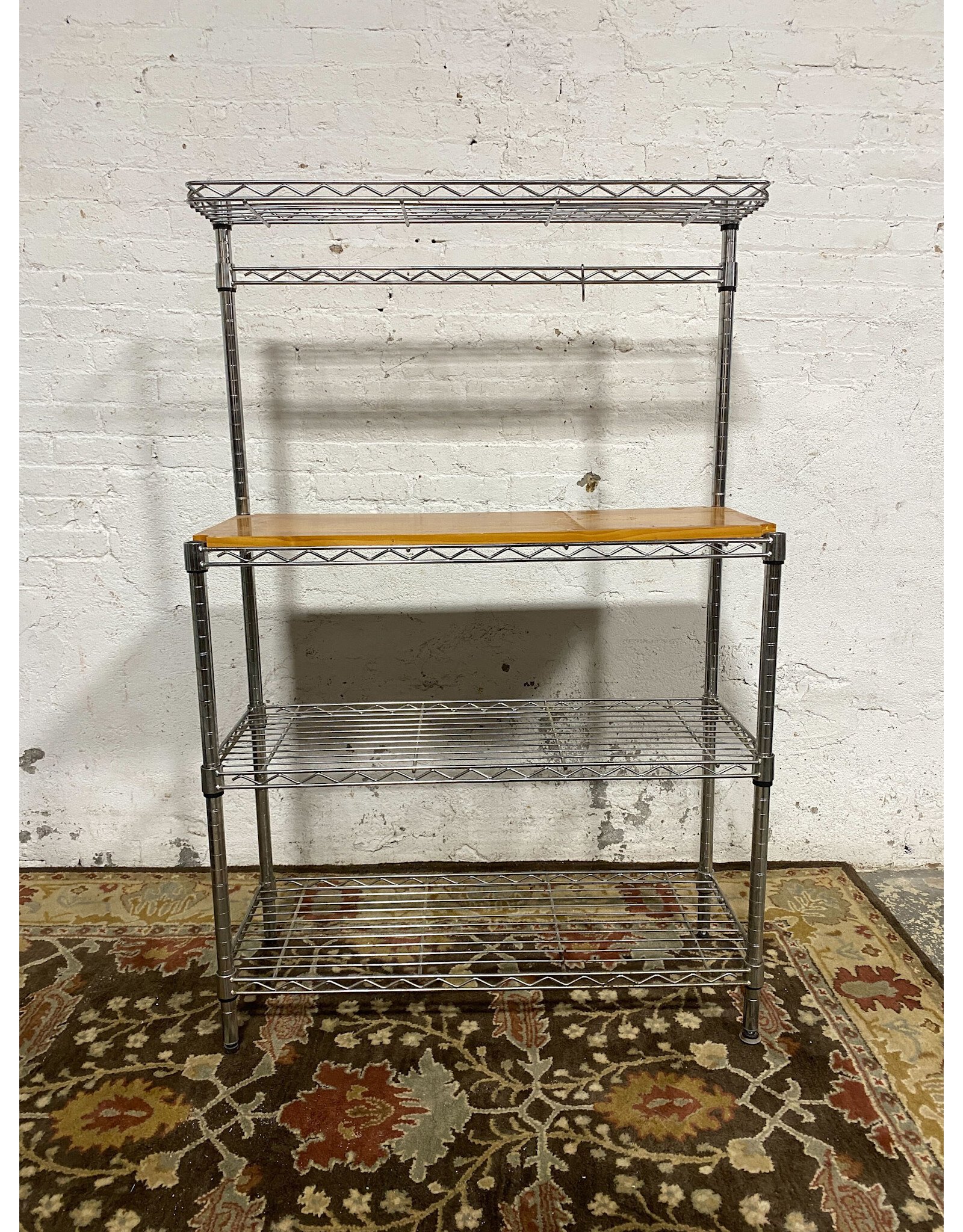 Metal & Wood Bakers Rack