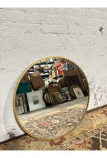 Gold Round Mirror