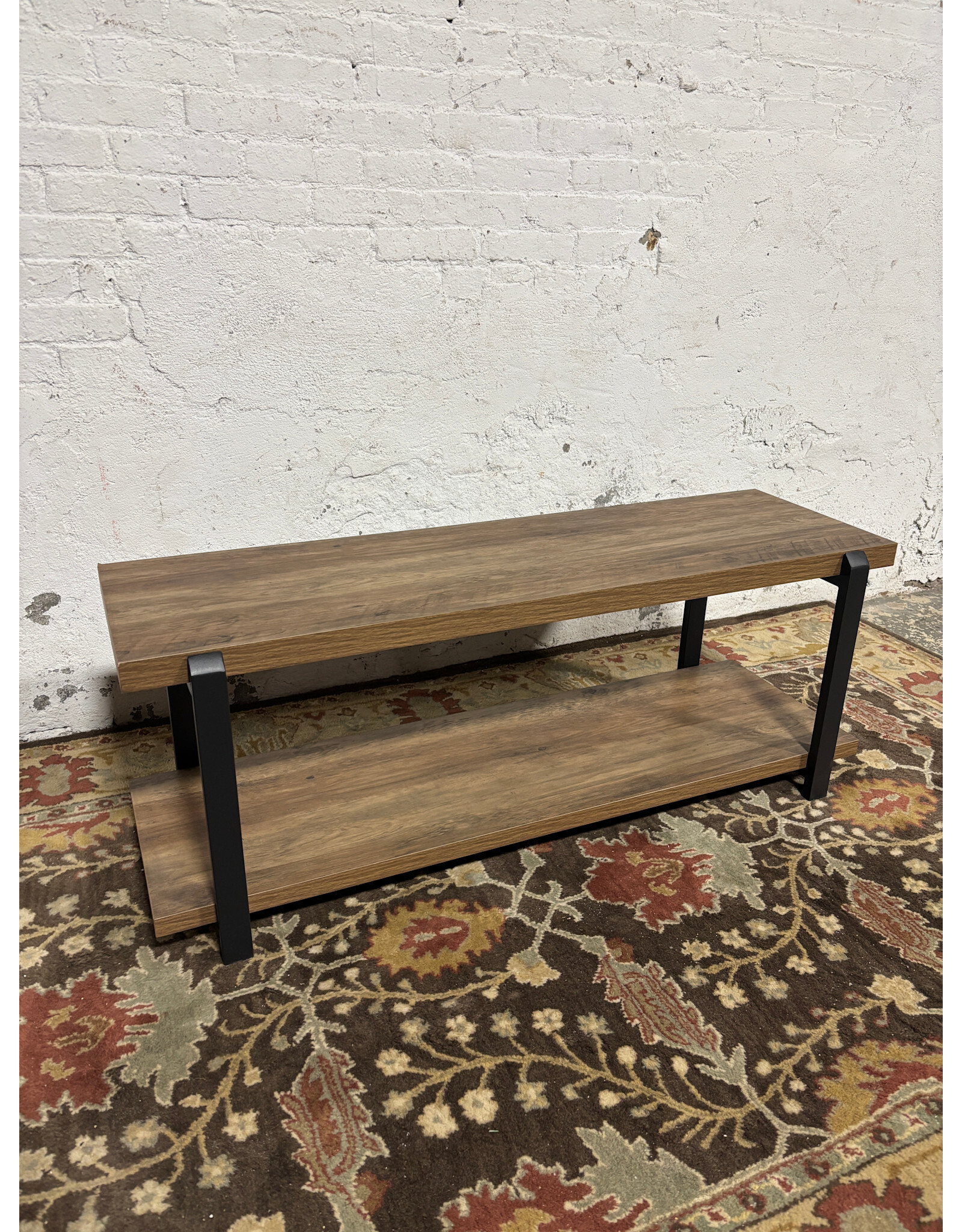 Foluban Entryway Bench Industrial Shoe Bench
