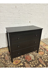 Black Ikea Three Drawer Dresser