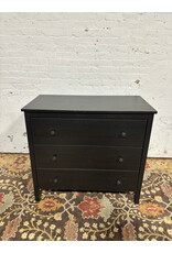 Black Ikea Three Drawer Dresser
